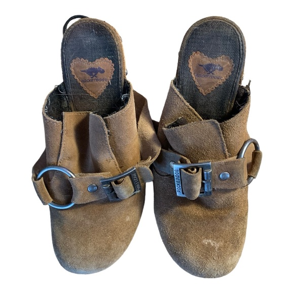 ROCKET DOG buckled leather clogs size 10 - Picture 8 of 12